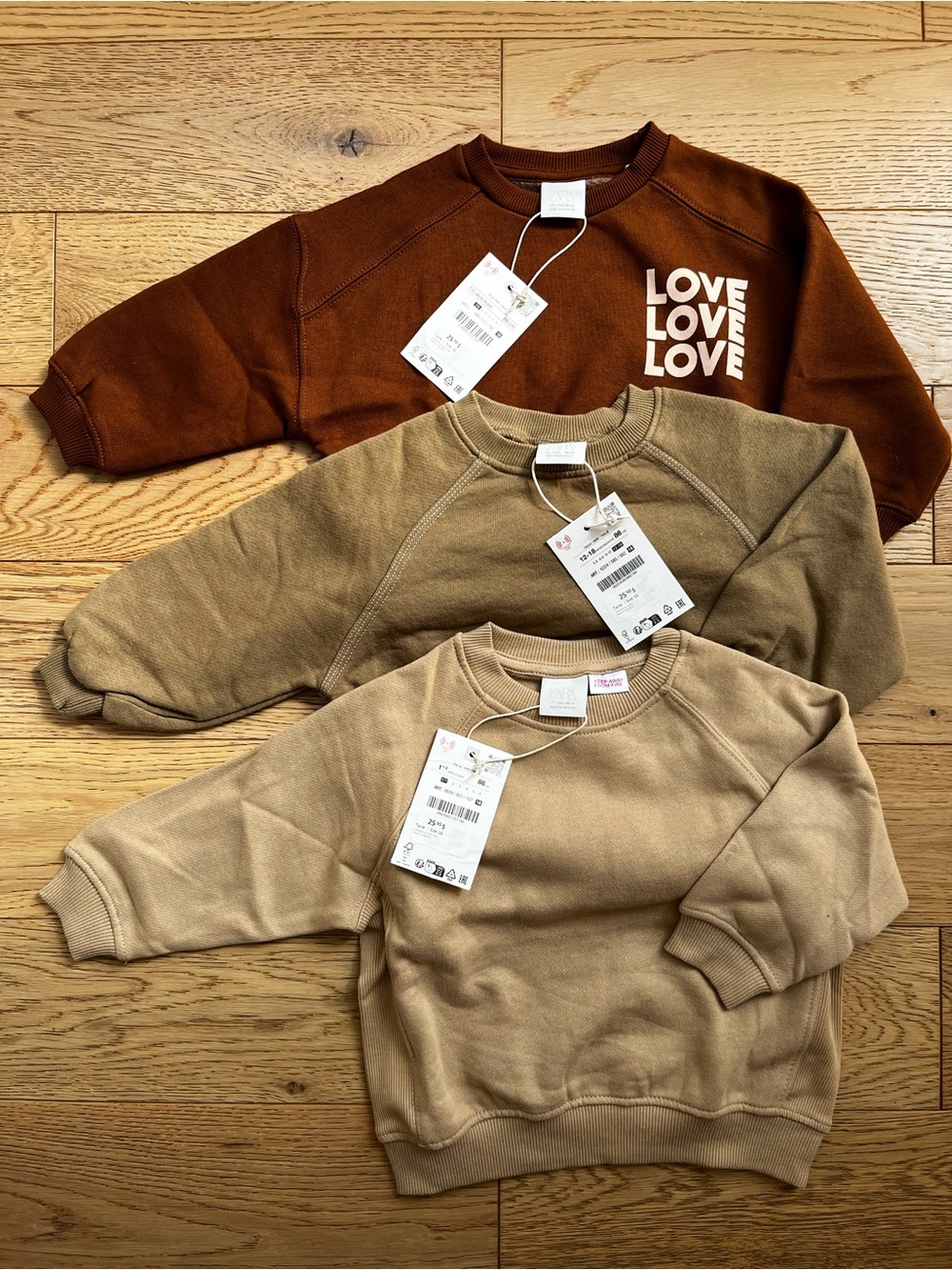 BNWT Zara Kids Crewneck Sweatshirts